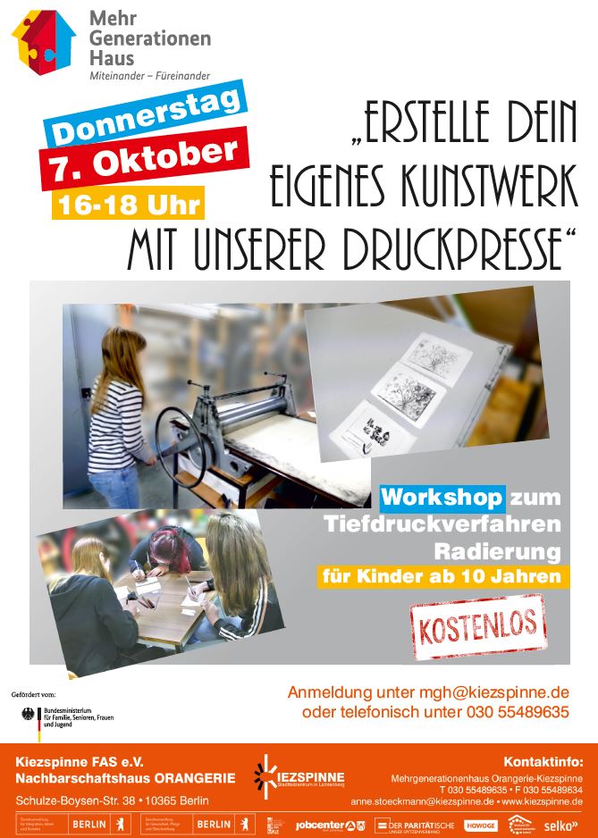 Workshop Druckerpresse